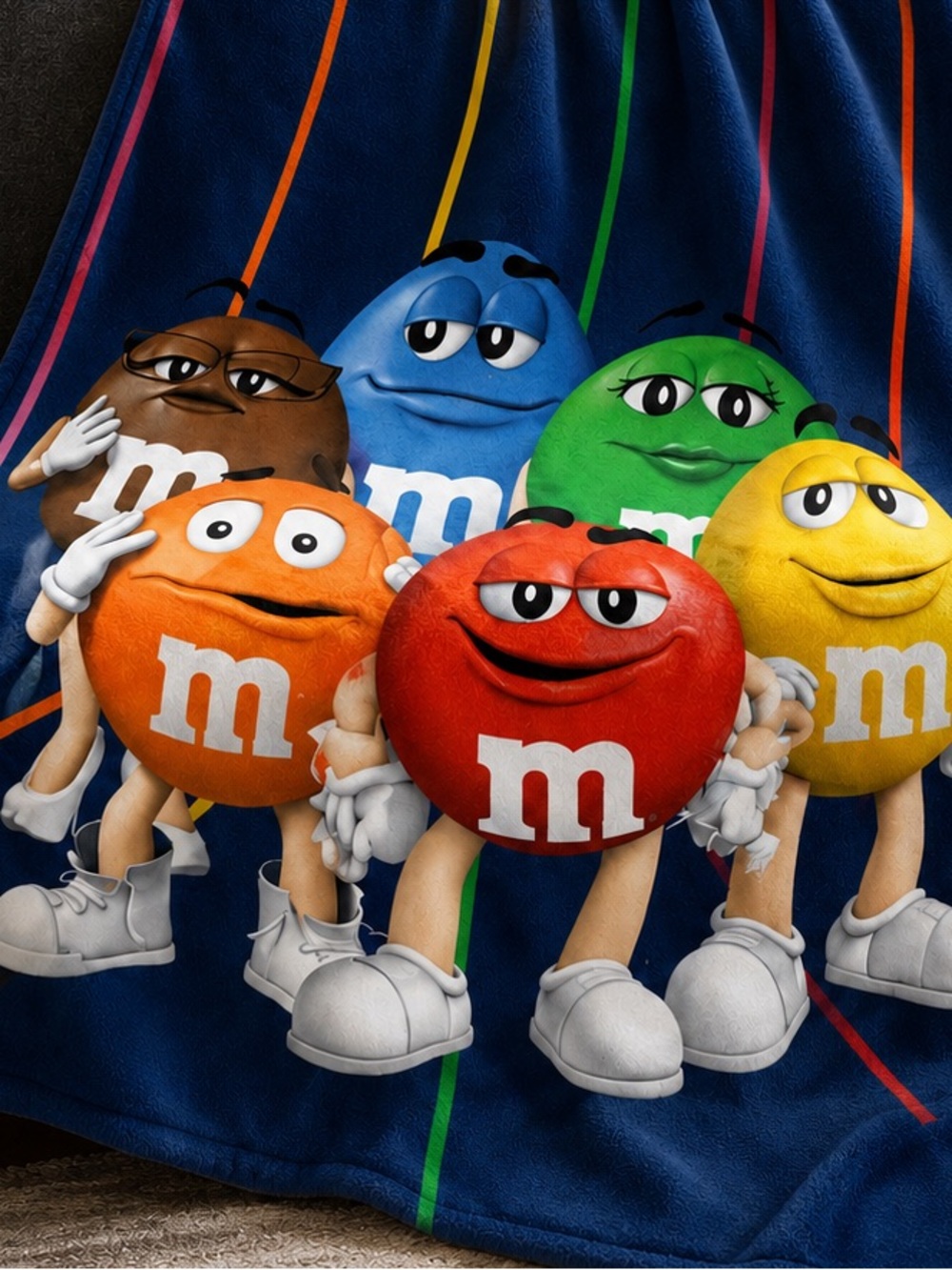 NWT M&M's Character Fleece Blanket